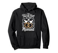 Just Tied the Knot Est. 2025 - Marriage Art Sweat à Capuche