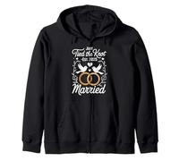 Just Tied the Knot Est. 2025 - Marriage Art Sweat à Capuche