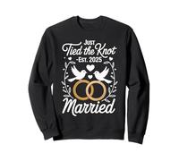 Just Tied the Knot Est. 2025 - Marriage Art Sweatshirt