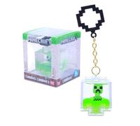 Just Toys Cintre pour sac à dos Minecraft Charms - 6,3 cm - Sac aveugle à capsule liquide à clipser avec mini figurine aléatoire et surprise phosphorescente