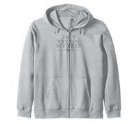 Just Trying My Best Cross Stitch Graphic Funny Design Sweat à Capuche