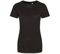 Just Ts Femmes T-Shirt À Manches Courtes En Tri-Blend Col Rond