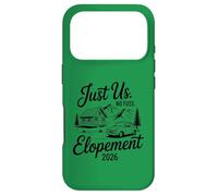 Just Us No Fuss Elopement 2026 Micro Wedding Bride Coque pour iPhone 17 Pro