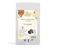 JUST VANILLA Bourbon Lot de 10 gousses de vanille Tahiti de qualité supérieure pour la cuisson, la cuisson, l'extraction, le raffinage des desserts