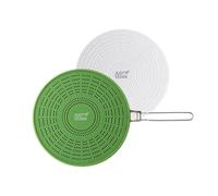 Just Vegan Protection anti-éclaboussures pour poêle avec filtre à charbon AirActive Silicone Vert