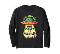 Just Visiting This Planet is Weird - Blague Sarcastique Manche Longue