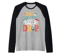 Just Waiting for My Balls to Drop Bingo Hobby Game - Manche Raglan