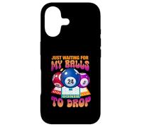 Just Waiting for My Balls to Drop Bingo Number Game Dire Coque pour iPhone 17