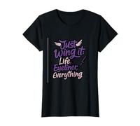 Just Wing It Graffiti Citation Urban Inspiration T-Shirt