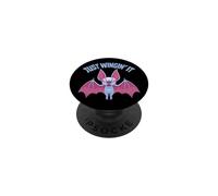 Just Wingin' It Derpy Albino Batte PopSockets PopGrip Adhésif