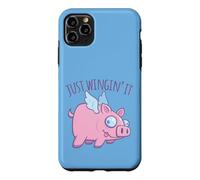 Just Wingin' It Derpy Flying Pig Coque pour iPhone 11 Pro Max