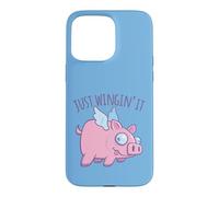 Just Wingin' It Derpy Flying Pig Coque pour iPhone 15 Pro Max