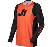 Just1 J-Flex Maillot Motocross, noir-orange, taille L pour homme