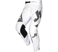 Just1 J-Flex Pantalon Motocross, gris-blanc, taille 54 pour homme