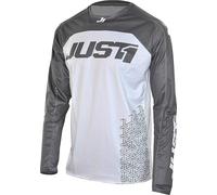 Just1 J-Force Terra Maillot Motocross, gris-blanc, taille L pour homme