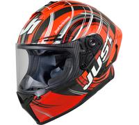 Just1 J-GPR Torres Replica Carbon Casque, noir-rouge, taille L