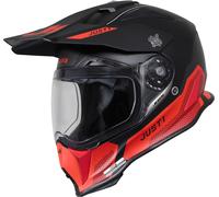 Just1 J14-F Elite Casque Motocross, noir-rouge, taille S pour homme