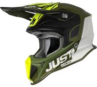 Just1 J18 Pulsar Army Limited Edition MIPS Casque Motocross, vert, taille L pour homme