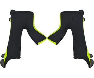 Just1 J38 Coussinets de joues, noir-vert, taille S