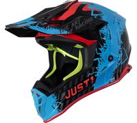 Just1 J38 Mask Casque Motocross, noir-bleu, taille L pour homme