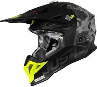 Just1 J39 Kinetic Casque Motocross, noir-gris, taille XS pour homme