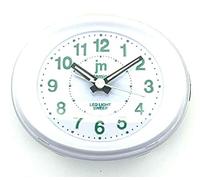 JUSTAMINUTE LOWELL SVEGLIA QUARZO ANALOGICA CON LUCE SNOOZE E SUONERIA IN 4 COLORI JA7020 (Bianco)