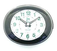 JUSTAMINUTE LOWELL SVEGLIA QUARZO ANALOGICA CON LUCE SNOOZE E SUONERIA IN 4 COLORI JA7020 (Nero)