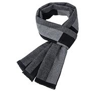 Justay Sowarm Écharpe D'hiver pour Homme en Cachemire Écharpe Chaude et Douce Tendance à Carreaux Cadeaux pour Homme