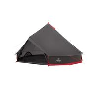 JUSTCAMP Bell 10 Tipi Tente - Tente de Camping extérieure 10 Personnes/Places, 4 Saisons, familiale, imperméable, Premium XXL géante - 5 x 5 x 3 m - 14 kg - Gris