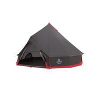 JUSTCAMP Bell 8 Tipi Tente - Tente de Camping extérieure 8 Personnes/Places (Jusqu’à 10), 4 Saisons, familiale, imperméable, Premium XXL géante - 4 x 4 x 2,5 m - 12,5kg - Gris