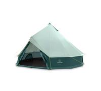 JUSTCAMP Bell 8 Tipi Tente - Tente de Camping extérieure 8 Personnes/Places (Jusqu’à 10), 4 Saisons, familiale, imperméable, Premium XXL géante - 4 x 4 x 2,5 m - 12,5kg - Menthe