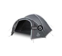 JUSTCAMP Scott Tente Camping 4 Personnes, Tente Igloo, Vestibule, Compartiment de Repos - (Sombre)