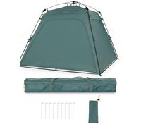 JUSTCAMP Tonnelle imperméable à montage rapide avec 4 parois latérales de 2,5 x 2,5 m - Tonnelle d'extérieur robuste pliable avec protection UV 80+ pour jardin, camping, festival et plage - Tente