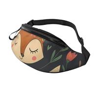 Juste Ceux Qui Aiment Les Renards Sac Banane Unisexe Sac À Bandoulière Réglable Sacoche Ceinture pour Vélo À Dos Homme Femme 14X35Cm