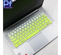 Juste de clavier en silicone pour Lenovo,Emergency APad Flex 5,14 pouces,Isabel 8,2023,14ABR8,14iah8,14IRL8,Emergency APad Slim 5,14ALC7,14IJL7,14IAU7 - Type fadegreen