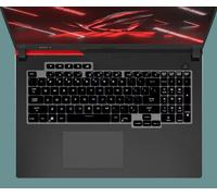 Juste de clavier en silicone TPU pour ordinateur portable de jeu,protecteur de peau pour Bali ROG Strix G17,G713,G713QR,G713Q,G713Quoi qu'il en soit,G713,QR,QM,17.3 pouces - Type Black