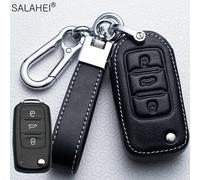 Juste De Clé De Voiture En Cuir Pour Volkswagen,Vw Golf 7,Mk7,Gti,Octavia A5,Fabia A7,Valentine Fr 2,Aztec Altea - Type A-Black