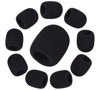 Juste de microphone en mousse,housses de micro,capuchon de protection pare-brise,adapté à la plupart des microphones standard,déterminer,10 pièces - Type 10 PCS