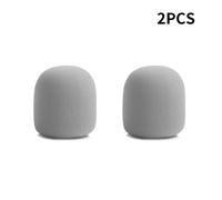 Juste de microphone sans fil colorée,housse en mousse éponge lavable,coupe-vent,anti-salive,adaptée à la plupart des microphones,3.5x7cm - Type Gray