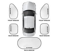 Juste De Pare-Soleil De Voiture,Accessoires Extérieurs Automatiques Pour Honda Fit Insight Odyssey City Mugen Jazz Vopes Vtec Voper Modulo Rr,5 Pièces/Ensemble - Type For Civic