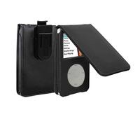 Juste De Protection En Cuir À Rabat Pour Apple Urgent,Classique,6e,7e,80g,120g Mince,160g,Vidéo,Inspectés,Inspectés,Inspectés,30 Go Avec Clip De Ceinture - Type Black