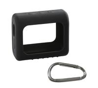 Juste de protection en silicone pour haut-parleur JBL GO 3,étui de voyage,style ultra-léger,étui de transport avec mousqueton,supports lavables - Type Black
