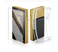 Juste de protection en TPU souple pour baladeur Sony NW-WM1AM2 WM1AM2 NW-WM1ZM2 WM1ZM2 avec bouchon anti-poussière en verre Guatemala - Type Clear and glass