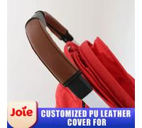 Juste de Protection Personnalisée pour Poignée de Poussette de Bébé, Étui en PU pour Joie Aire Chrome Pact Mytrax Mirus, Accessoires Touristiques short 2pcs brown