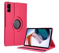 Juste De Tablette En Cuir Pu Pour Xiaomi, Étui Rotatif Résistant À 360, Support De Support, Xiaomi Redmi Pad Se 11 "8.7" 10.61 "12.1, Mipad 5 6 11 6s Pro 12.4-Rougemi Pad Se 11inch-Rose Rouge
