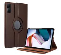 Juste De Tablette En Cuir Pu Pour Xiaomi, Étui Rotatif Résistant À 360, Support De Support, Xiaomi Redmi Pad Se 11 "8.7" 10.61 "12.1, Mipad 5 6 11 6s Pro 12.4-Rougemi Pad Pro 12.1-Marron