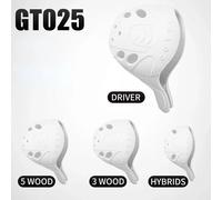 Juste De Tête De Club De Golf Pgm,Ensemble Complet De Poteaux En Bois,Imperméable,Matériau Très Élastique,Facile À Utiliser,Gain De Place,Gt025,1,3,5,Ut - Type Set White