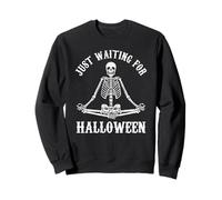 Juste en Attendant Halloween, méditation Squelette Yoga Pose Sweatshirt