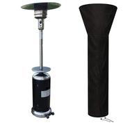 Juste en forme de parapluie noire polyvalente,ventilateur et chauffage,adaptée au jardin et à la cour - Type black-221x85x48cm