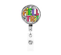 Juste ici pour Field Day 2023 porte-Badge rétractable bobine Clip porte-carte d'identité pour infirmière étudiant employé de bureau
